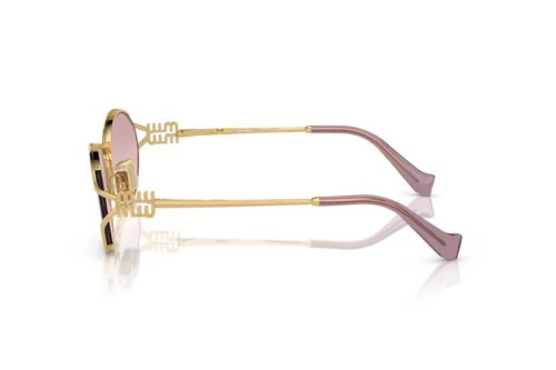 MIU MIU MU 52YS - ​5AK06S - ​54 Lunettes de soleil Or, Rose Ovale