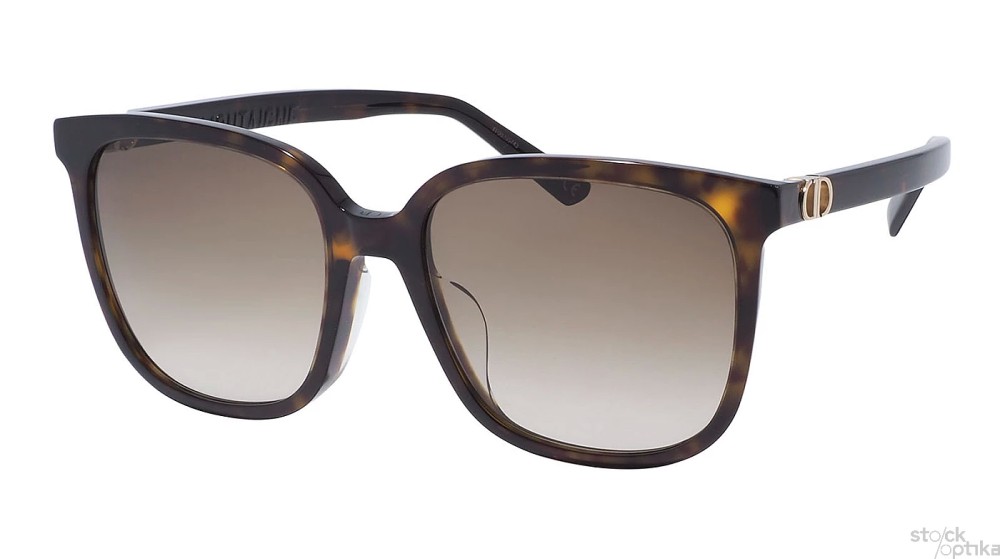 Dior 30 MONTAIGNEMINI S3F - 20F1 A - 58 Lunettes de soleil Havane Angulaire
