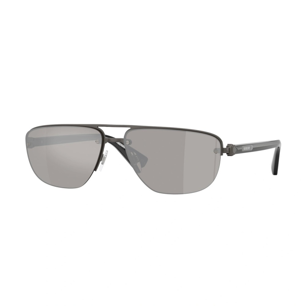 BURBERRY BE3164 - 13166G - 63 Lunettes de soleil Gris foncé Angulaire