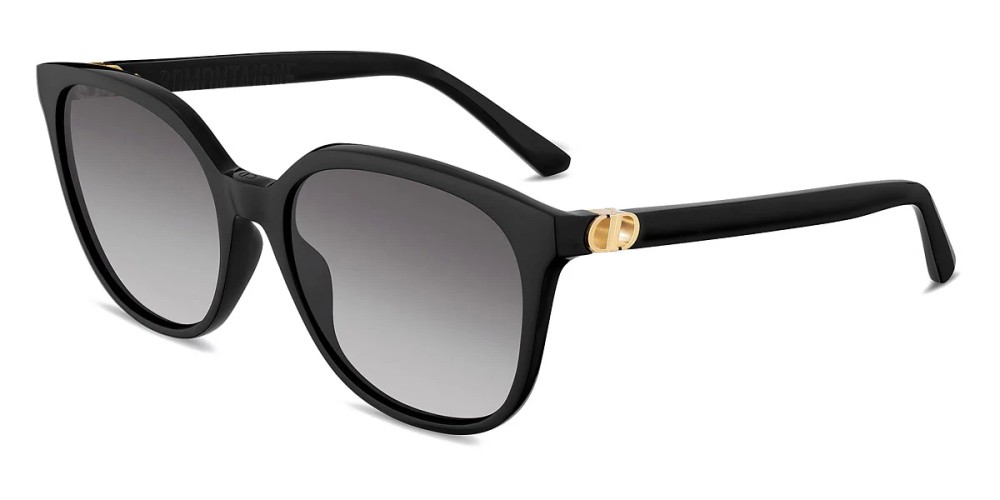 Dior 30 MONTAIGNEMINI SI - 10A1 A - 58 Lunettes de soleil Noir Coussin arrondi