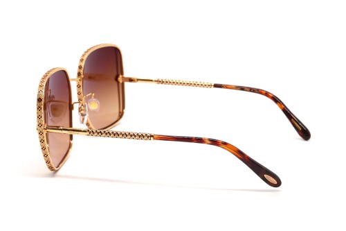 Chopard SCHG33S - 0307 - 61 Lunettes de soleil Or, Havane Angulaire
