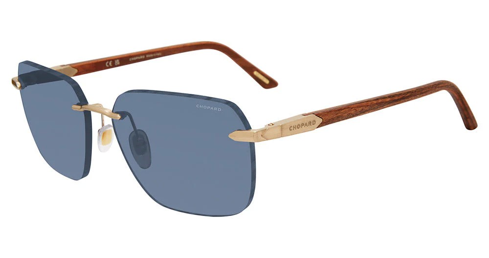 Chopard SCHG62V WOOD - 383P - 61 - AVEC DES VERRES POLARISÉS Lunettes de soleil Square