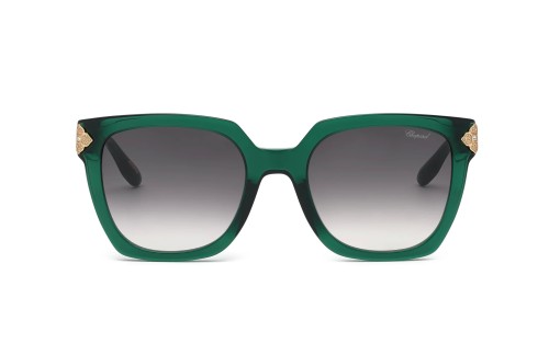 Chopard SCH336S - 09LS - 54 Lunettes de soleil Vert foncé Angulaire