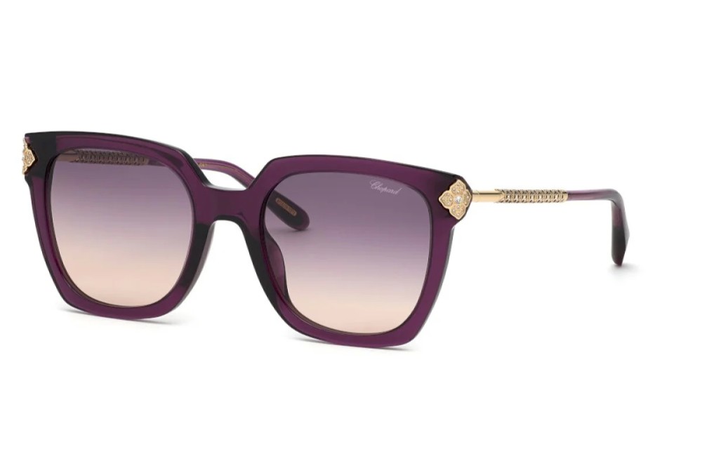Chopard SCH336S - 096Z - 54 Lunettes de soleil Bordeaux-violet Angulaire
