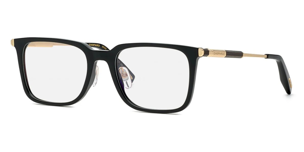 Chopard VCH344 WOOD - 0700 - 53 Cadres optiques Noir, Or Angulaire