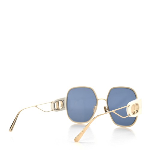 Dior 30 MONTAIGNE S5U - B6B0 B - 58 Lunettes de soleil Or, Blanc Angulaire
