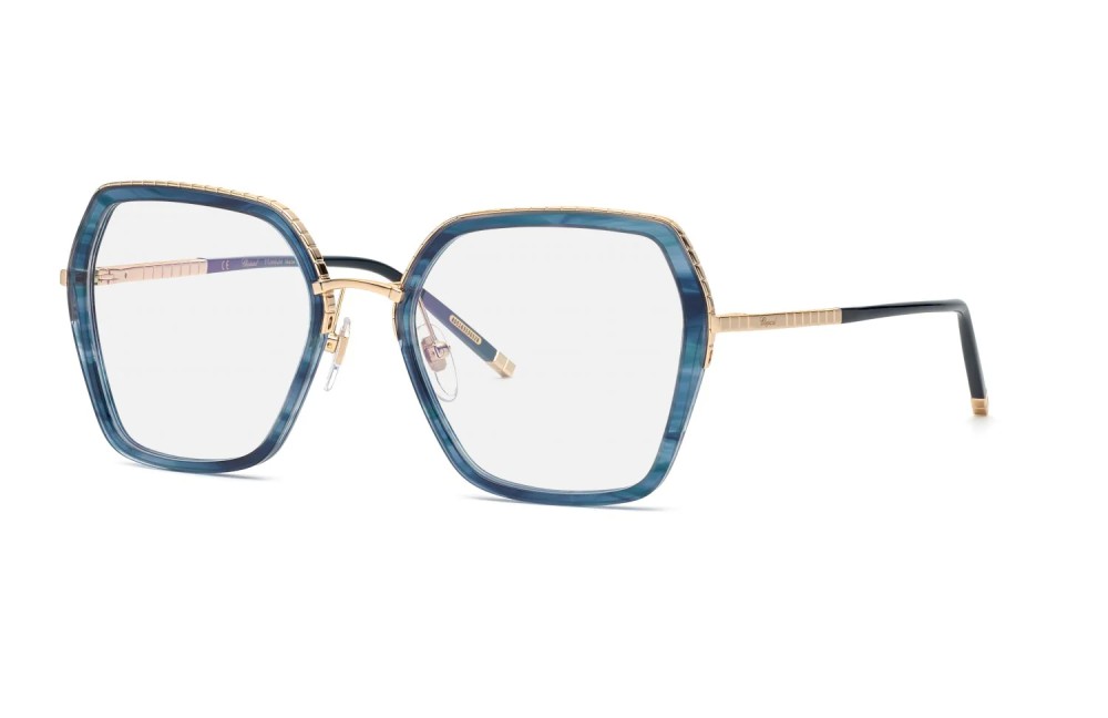 Chopard VCHG28M - 300B - 53 Cadres optiques Or, Havane bleu Angulaire