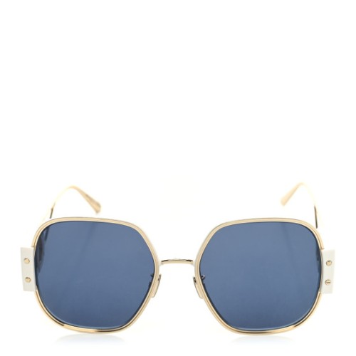 Dior 30 MONTAIGNE S5U - B6B0 B - 58 Lunettes de soleil Or, Blanc Angulaire