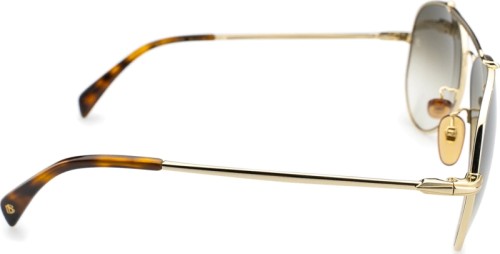 David Beckham DB 1004/S - J5G9K - 59 Lunettes de soleil Or, Havane Pilote (Aviateur)