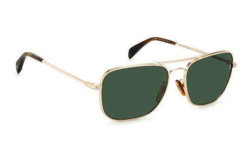 David Beckham DB 1093/S - J5GQT - 59 Lunettes de soleil Or, Havane Pilote (Aviateur)