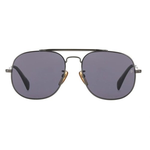 David Beckham DB 7004/S - V81M9 - 57 - AVEC DES VERRES POLARISÉS Lunettes de soleil Gris Pilote (Aviateur)