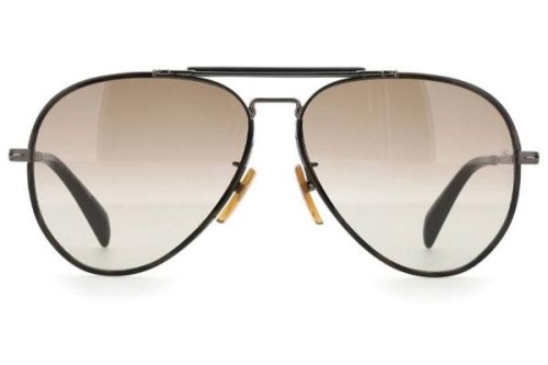 David Beckham DB 7003/S - KJ1HA - 61 Lunettes de soleil Noir, Argent Papillon