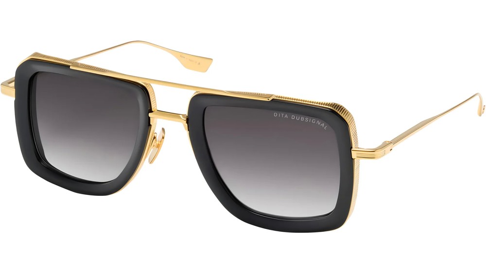 Dita DUBSIGNAL DTS465-A - 01 - 52 Lunettes de soleil Noir, Or Pilote (Aviateur)