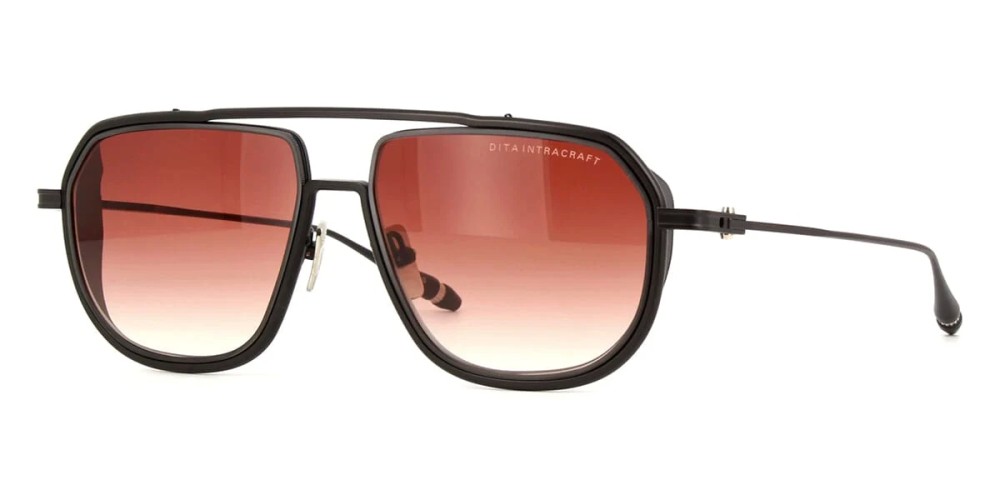 Dita INTRACRAFT DTS165-A TITANIUM - 02 - 59 Lunettes de soleil Noir Pilote (Aviateur)