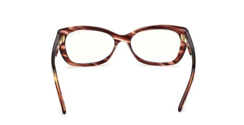 Tom Ford TF6046-B - 055 - 55 - AVEC DES VERRES À FILTRE ANTI LUMIÈRE BLEU-VIOLET Cadres optiques Havane Œil de chat