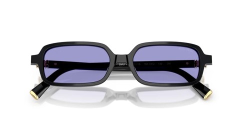MIU MIU MU 11ZS - 16K01O - 51 Lunettes de soleil Noir Rectangle