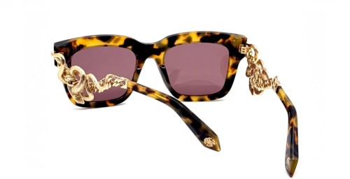 Roberto Cavalli SRC041 - 0777 - 52 Lunettes de soleil Havane Carré