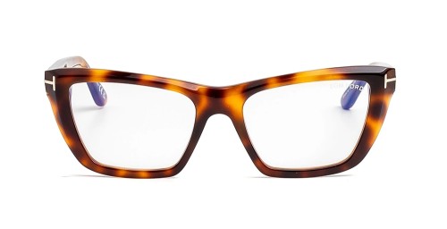 Tom Ford TF6047-B - 053 - 54 - AVEC DES VERRES À FILTRE ANTI LUMIÈRE BLEU-VIOLET Cadres optiques Havane Œil de chat