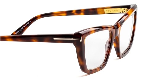 Tom Ford TF6047-B - 053 - 54 - AVEC DES VERRES À FILTRE ANTI LUMIÈRE BLEU-VIOLET Cadres optiques Havane Œil de chat