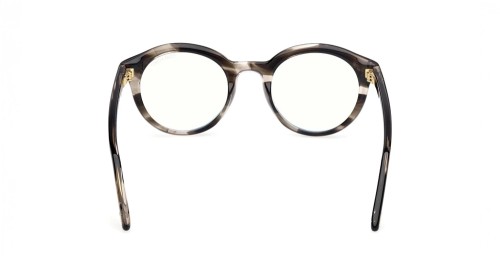 Tom Ford TF6061-B - 056 - 50 - AVEC DES VERRES À FILTRE ANTI LUMIÈRE BLEU-VIOLET Cadres optiques Havane coloré Rond