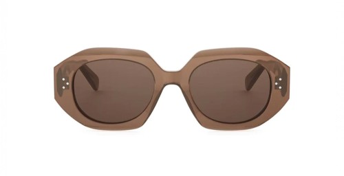 Celine CL40319I - 48E - 52 Lunettes de soleil Marron Géométrique / Carré
