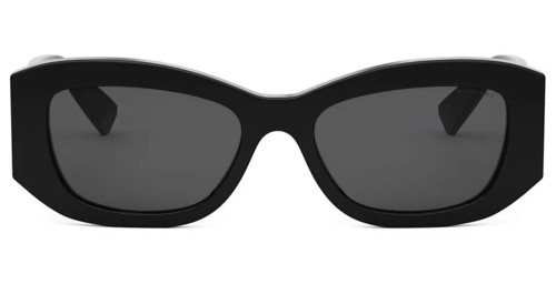 Bvlgari BV40037F - 01A - 55 Lunettes de soleil Noir / Or Carré