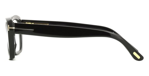 Tom Ford TF6046-B ECO - 001 - 55 - AVEC DES VERRES À FILTRE ANTI LUMIÈRE BLEU-VIOLET Cadres optiques Noir Œil de chat