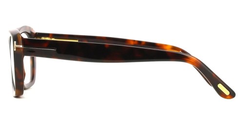 Tom Ford TF6046-B ECO - 052 - 55 - AVEC DES VERRES À FILTRE ANTI LUMIÈRE BLEU-VIOLET Cadres optiques Brillant/havane foncé Œil de chat