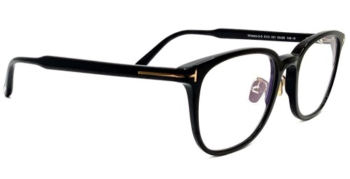Tom Ford TF6053-D-B ECO - 001 - 53 - AVEC DES VERRES À FILTRE ANTI LUMIÈRE BLEU-VIOLET Cadres optiques Noir Pantó / Arrondi