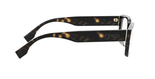Fendi FE50079F - 052 - 53 Cadres optiques Havane foncé Rectangle