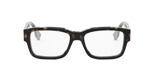 Fendi FE50079F - 052 - 53 Cadres optiques Havane foncé Rectangle