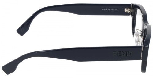 Fendi FE50079F - 090 - 53 Cadres optiques Bleu marine Carré