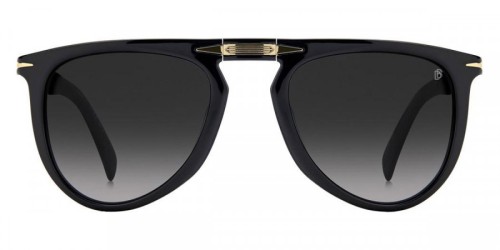 David Beckham DB 1039/S/FD - 2M29O - 54 Lunettes de soleil Noir, Or Pilote (Aviateur)