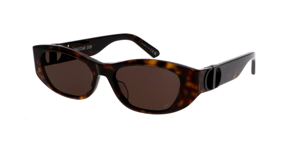 Dior 30 MONTAIGNE S9U - 20A5 A - 53 Lunettes de soleil Havane Coussin arrondi
