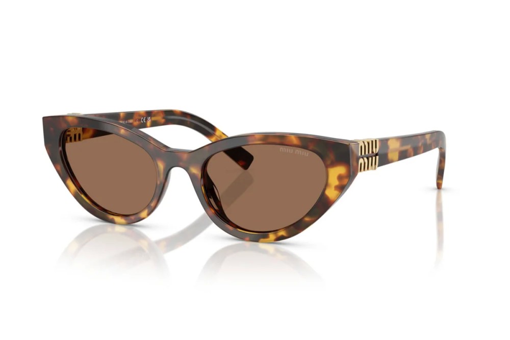 MIU MIU MU A04S - 14L60M - 54 Lunettes de soleil Havane Œil de chat