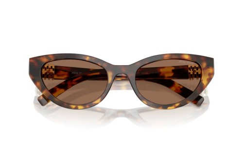 MIU MIU MU A04S - 14L60M - 54 Lunettes de soleil Havane Œil de chat
