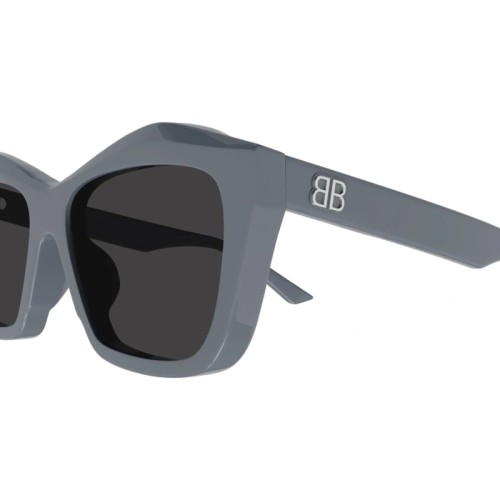 Balenciaga BB0216S - 004 - 57 Lunettes de soleil Gris Angulaire