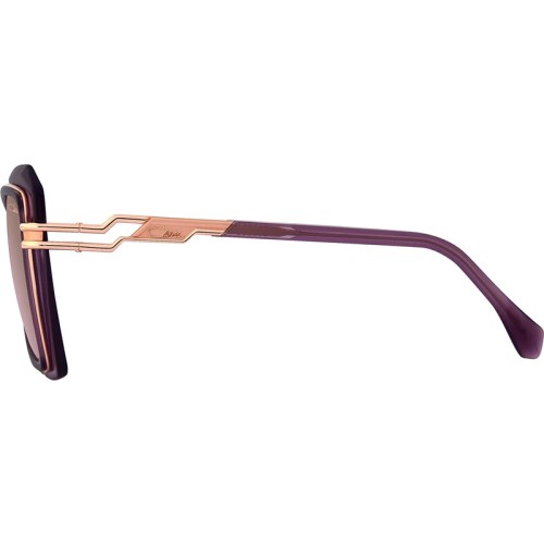 Cazal 8512 - 002 - 57 Lunettes de soleil Or rose, Violet Coussin arrondi