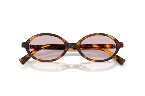 MIU MIU MU 04ZS - ​14L4I0 - ​50 Lunettes de soleil Havane Ovale