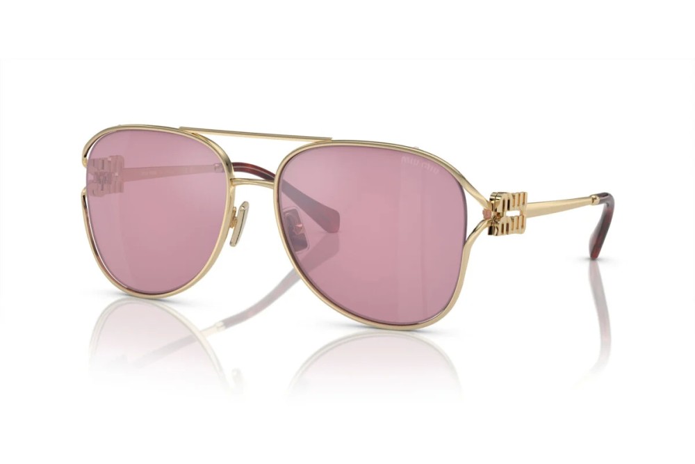 MIU MIU MU 52ZS - ZVN50D - 58 Lunettes de soleil Or Pilote (Aviateur)