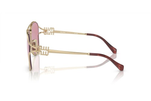 MIU MIU MU 52ZS - ZVN50D - 58 Lunettes de soleil Or Pilote (Aviateur)