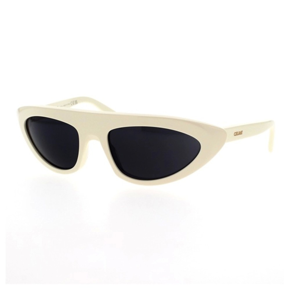 Celine CL40261I - 25A - 60 Lunettes de soleil Blanc Œil de chat