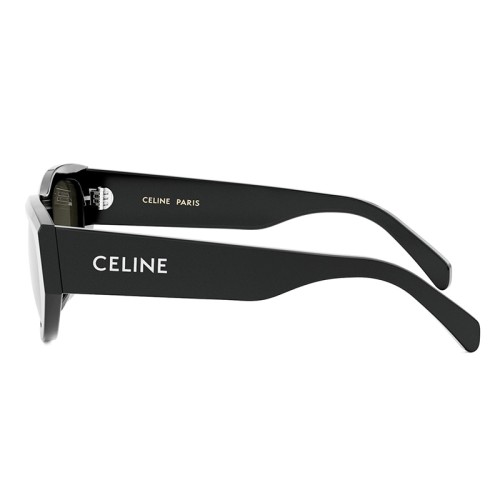Celine CL40278U - 01A - 55 Lunettes de soleil Noir Angulaire