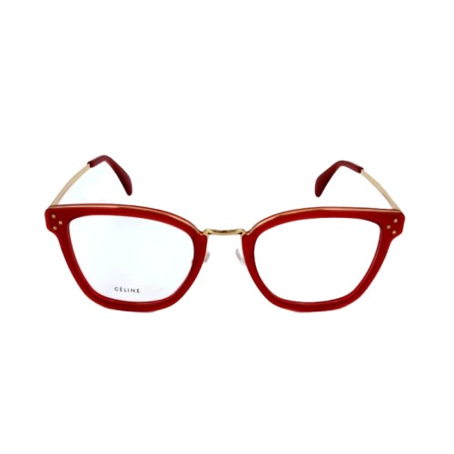 Celine CL50002U - 068 - 51 Cadres optiques Or, Rouge Coussin arrondi