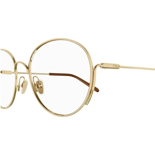 Chloé CH0209O - 001 - 53 Cadres optiques Or, Marron Rond