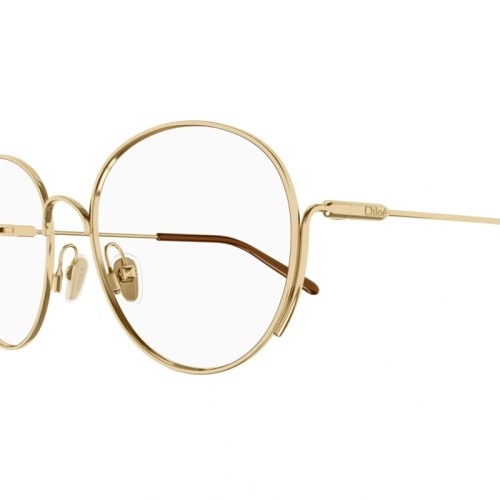 Chloé CH0209O - 005 - 57 Cadres optiques Or, Marron Rond