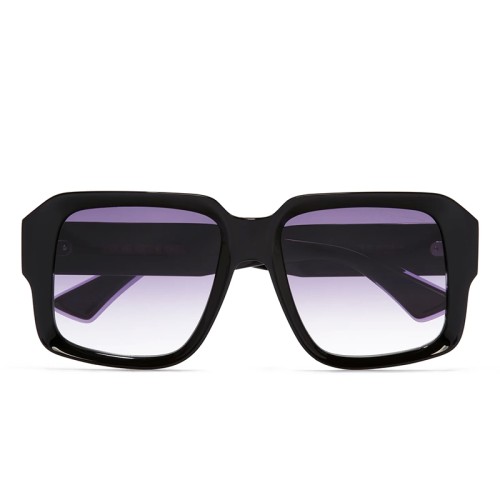 Cutler&Gross CGSN 1388 - 07 - 57 Lunettes de soleil Noir, Violet Angulaire