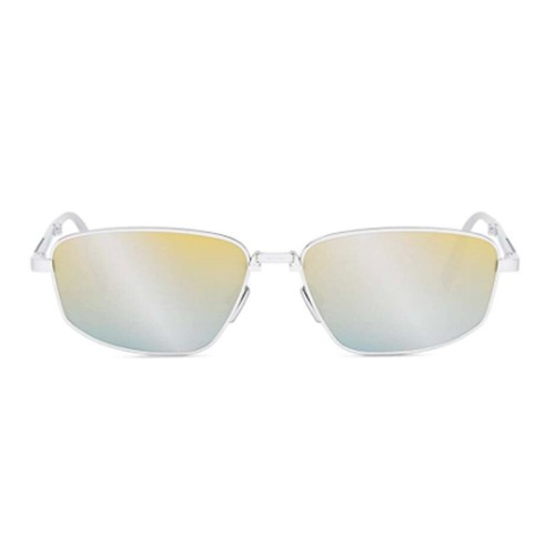 Dior DIOR90 S1U - F0H7 O - 57 - Pliant Lunettes de soleil Argent Angulaire