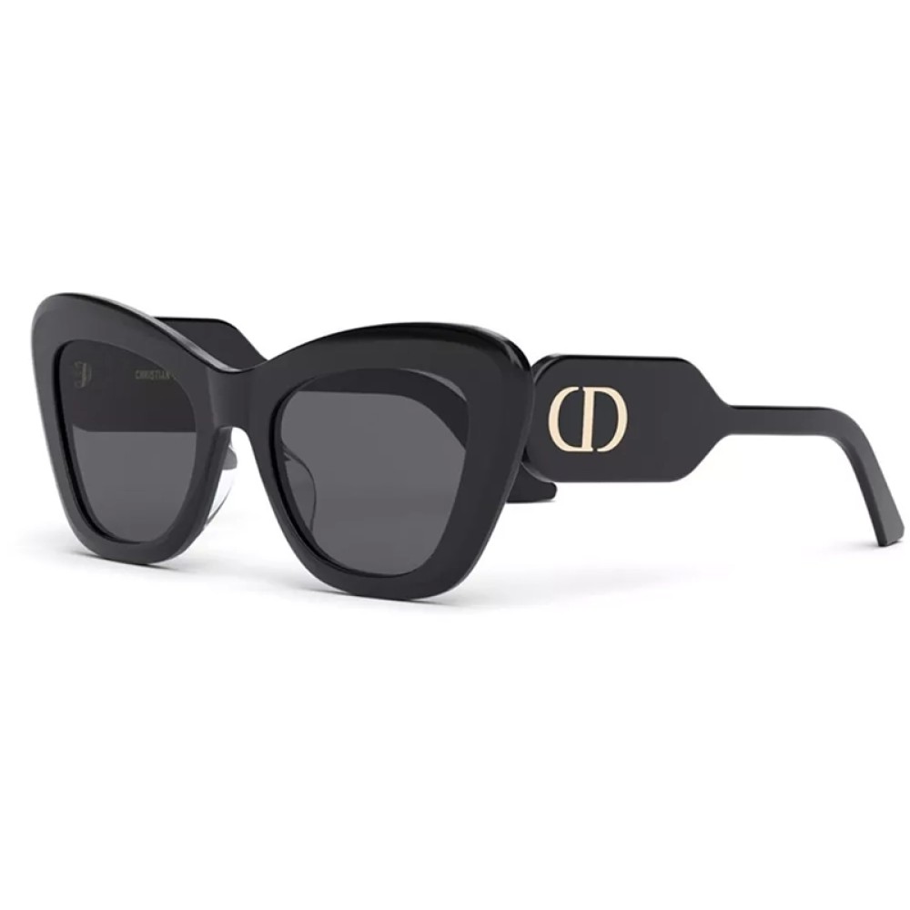 Dior DIORBOBBY B1U - 10A0 A - 52 Lunettes de soleil Noir Papillon