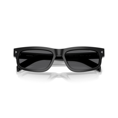 PRADA PR B11S - 16K731 - 57 Lunettes de soleil Noir Angulaire